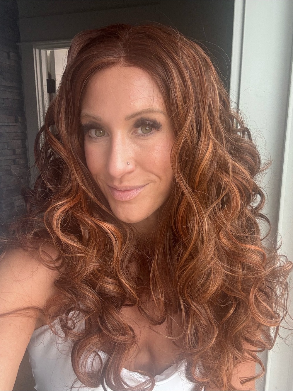 Carry Ginger blend Chelsey Smith Crowns Women's Wig -